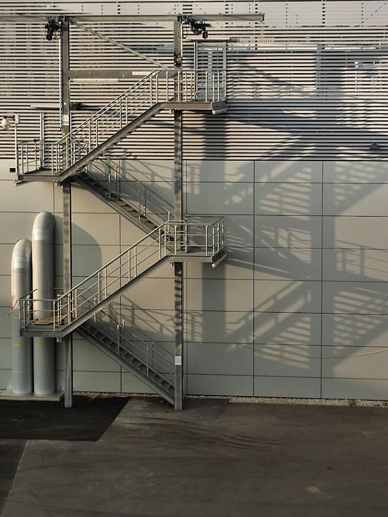 Die Sonne geht die Treppe runter