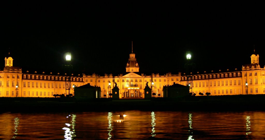 Night sight from the fountain