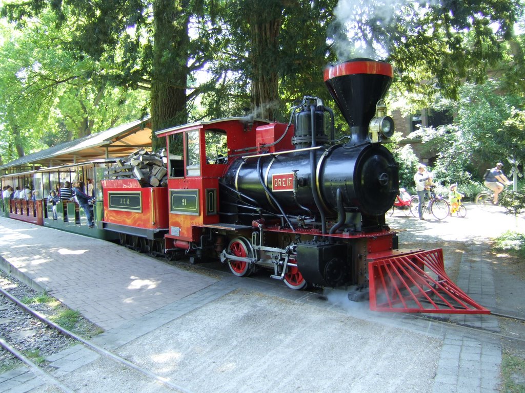 Karlsruhe, Eisenbahn im Schloßpark, Lok "GREIF"