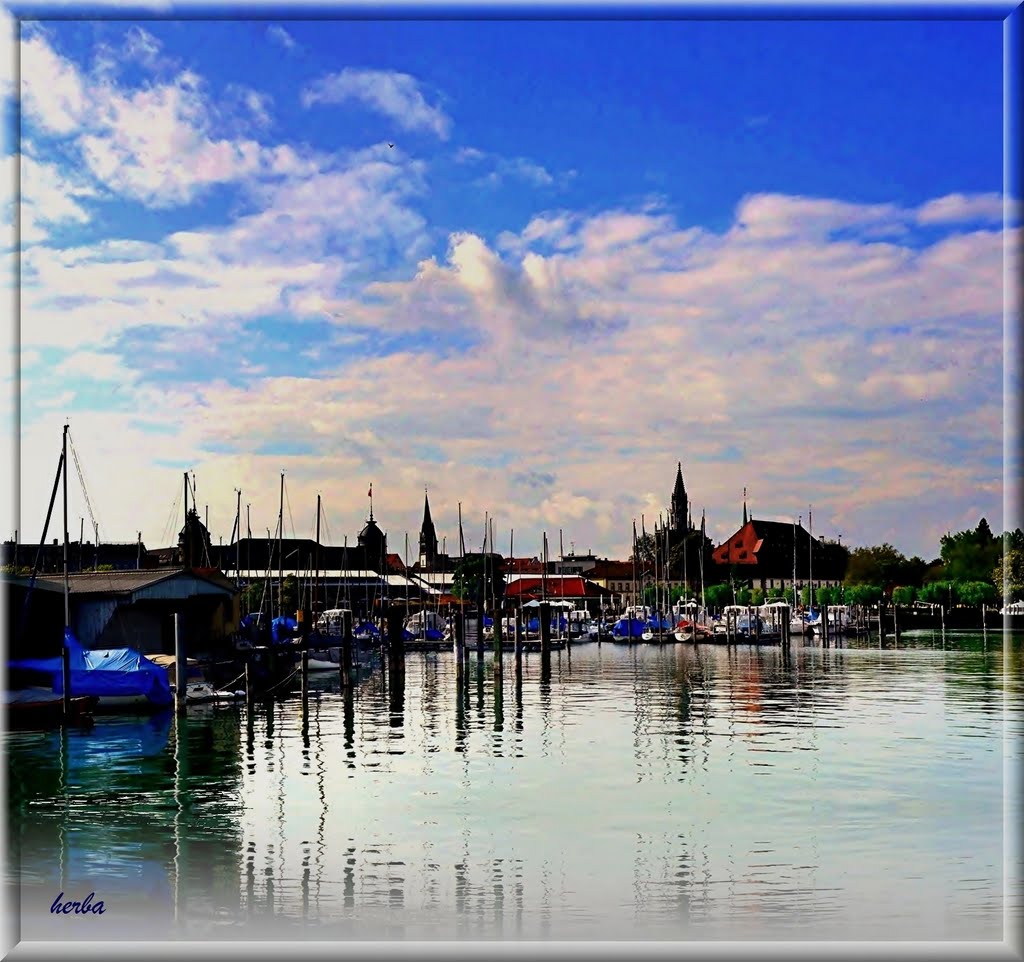 Im Hafen von Konstanz am Bodensee