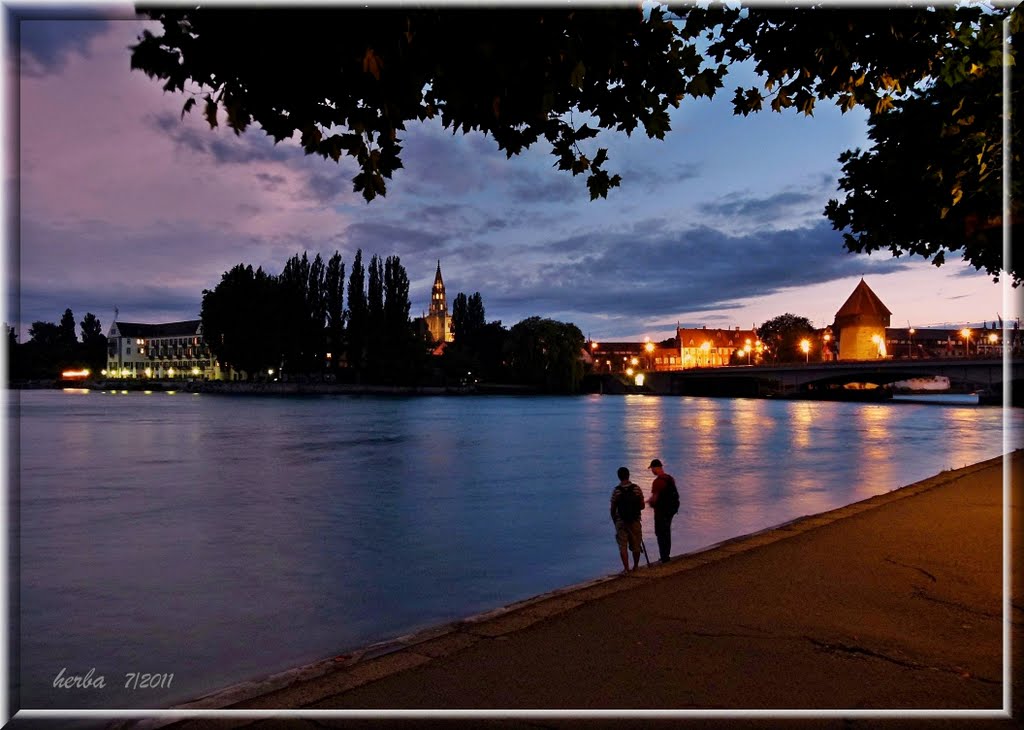 Abend am Seerhein in Konstanz