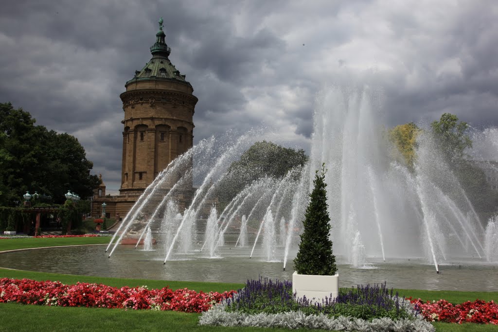 stürmischer Sommertag, Friedrichsplatz Mannheim