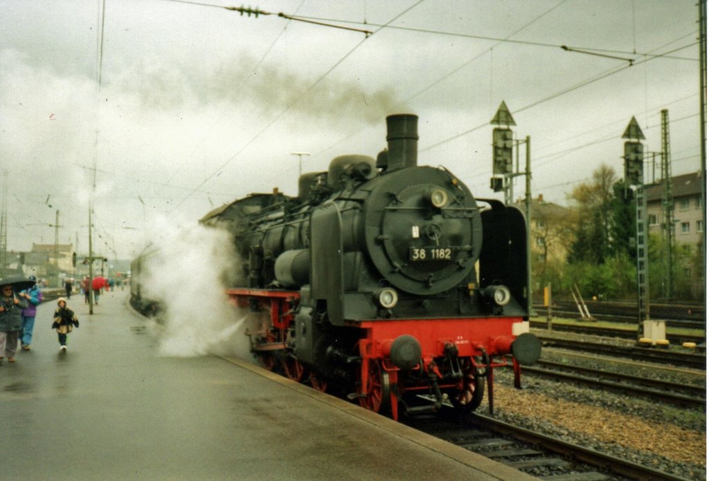 Tübingen Dampflokfestival der EFZ BR 38