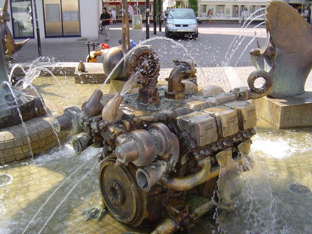 Friedrichshafen, undichter Motorblock