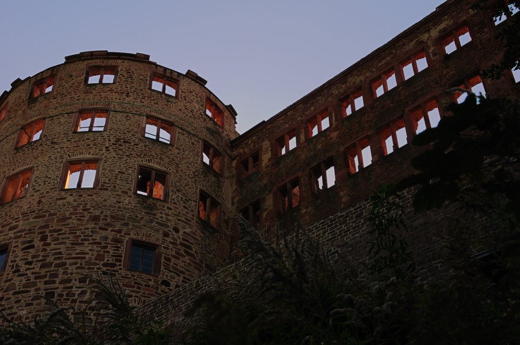 Sun Shining Through Castle Ruin