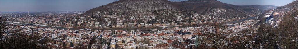 Heidelberg. Riesensteinkanzel. The 2nd most beautiful side of Heidelberg. 15 verticals ~150°