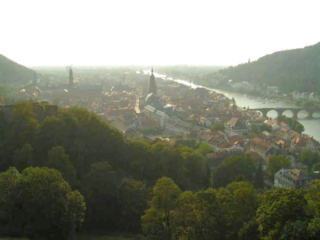 Heidelberg von der "Heidelburg" ;-) - Europatrip 1974