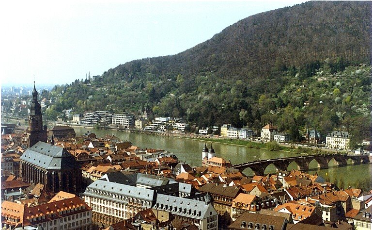 Heidelberg, Germany as seen from the castle