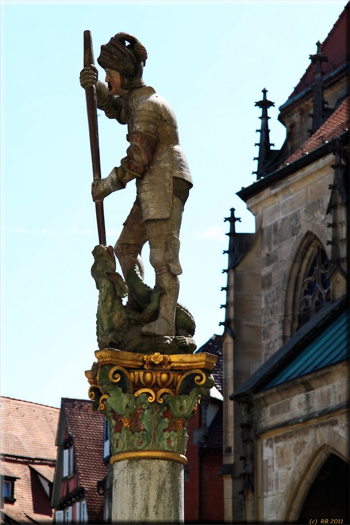 Georgsbrunnen am Holzmarkt Tübingen