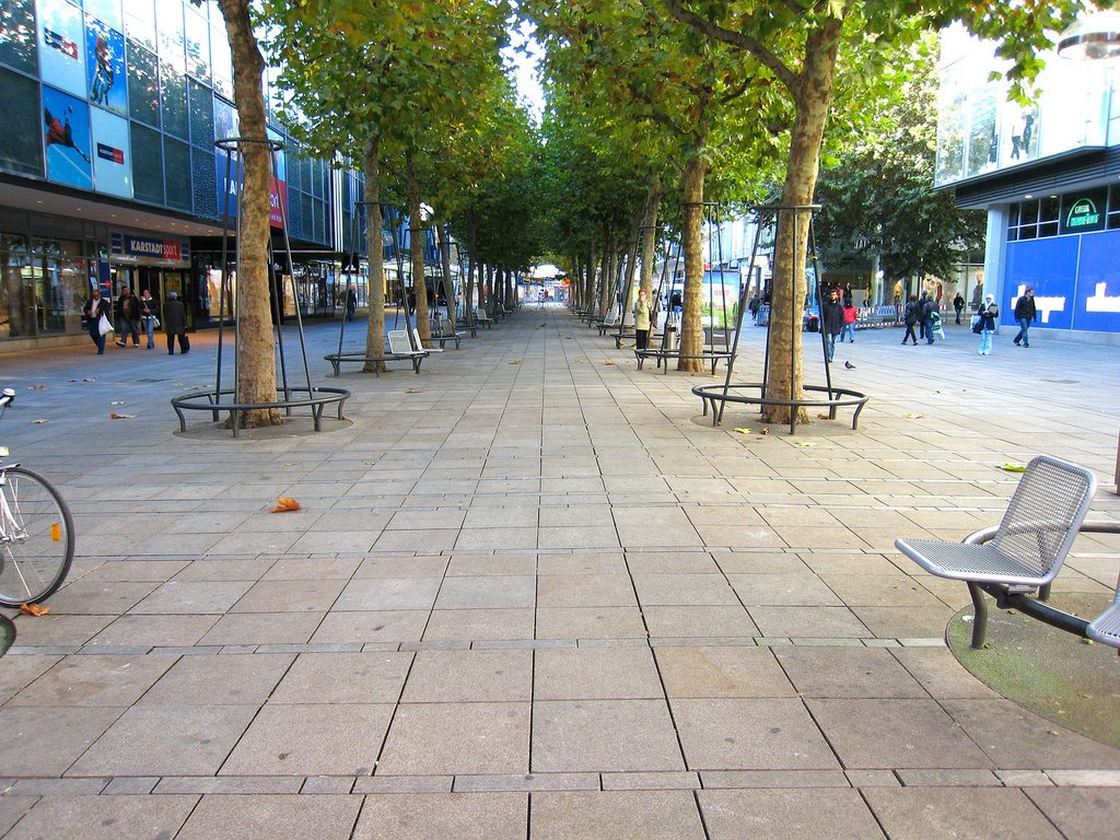 View south down Königstraße,  Stuttgart