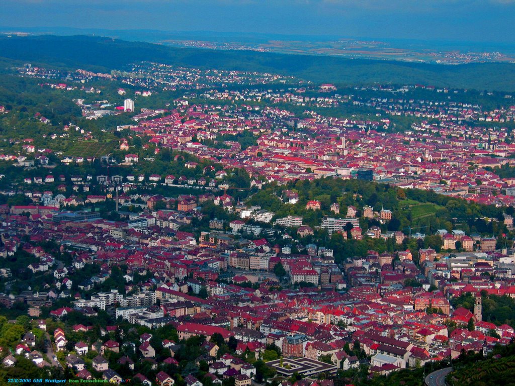 GER Stuttgart from Fernsehturm in Hoher Bopser by KWOT