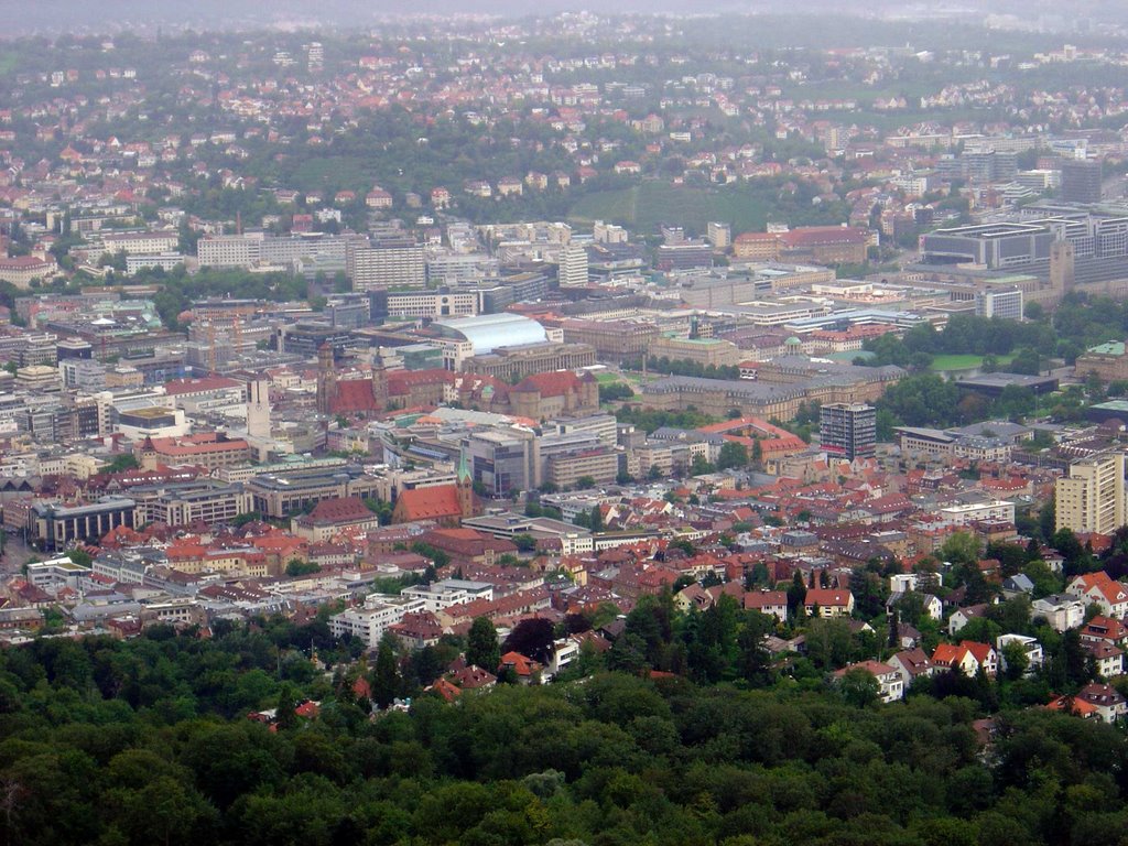 Fernsehturm Stuttgart: Panorama und Neues Schloss