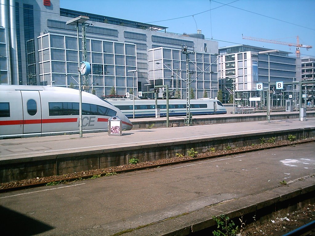 Stuttgart Hauptbahnhof ICE 3 und Cisalpino