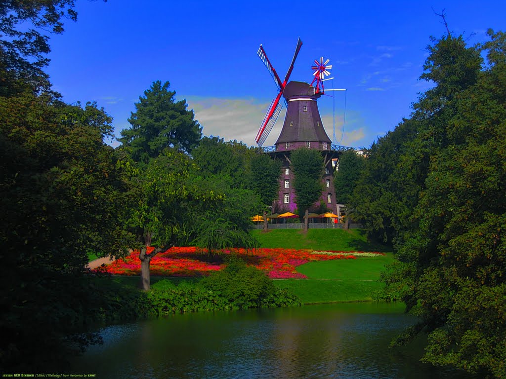 GER Bremen (Muehle) [Wallanlagenkanal] from Herdentor by KWOT