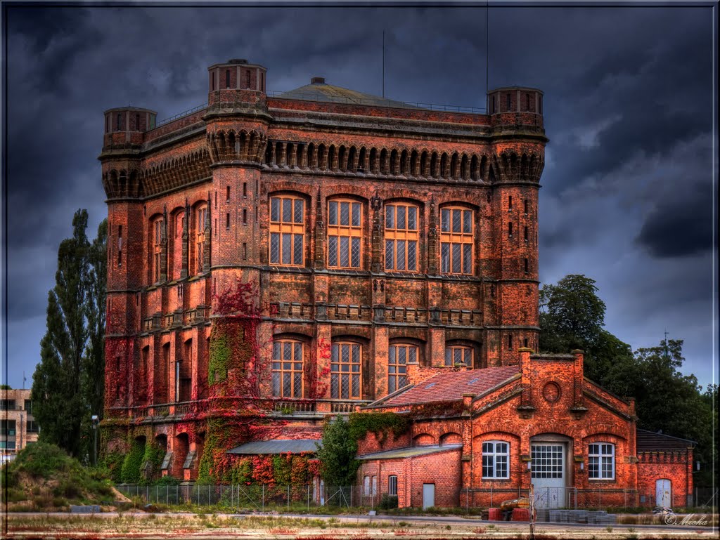 "Umgedrehte Kommode" Wasserturm Bremen, built 1871