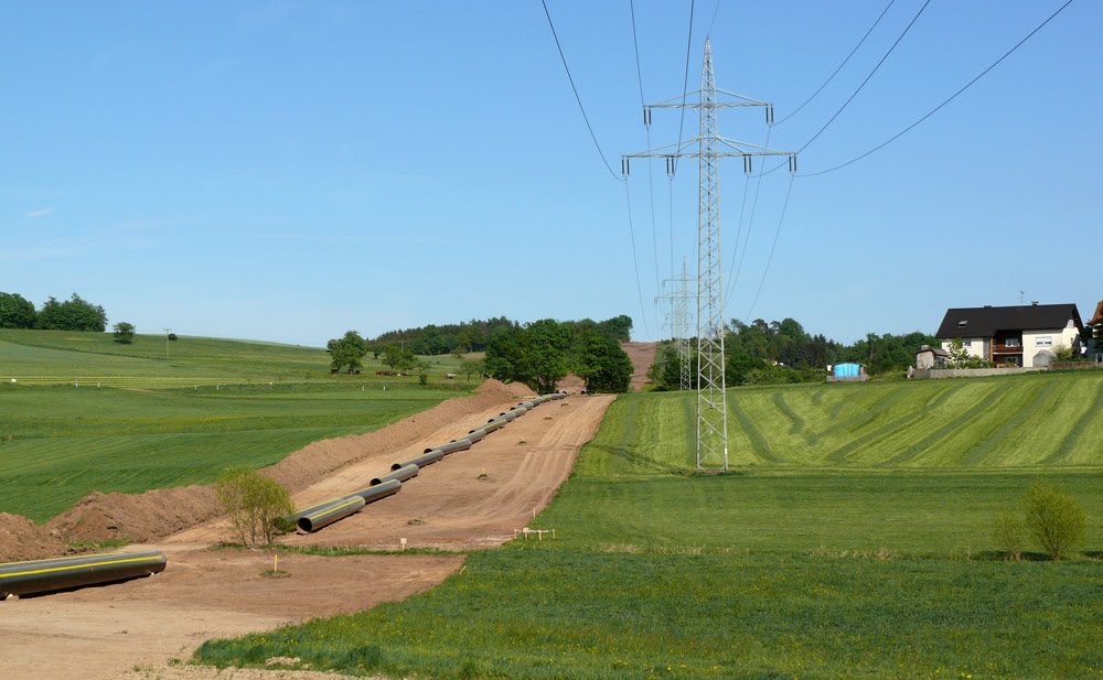 Die Gaspipeline bei Klein-Eichen (2007)
