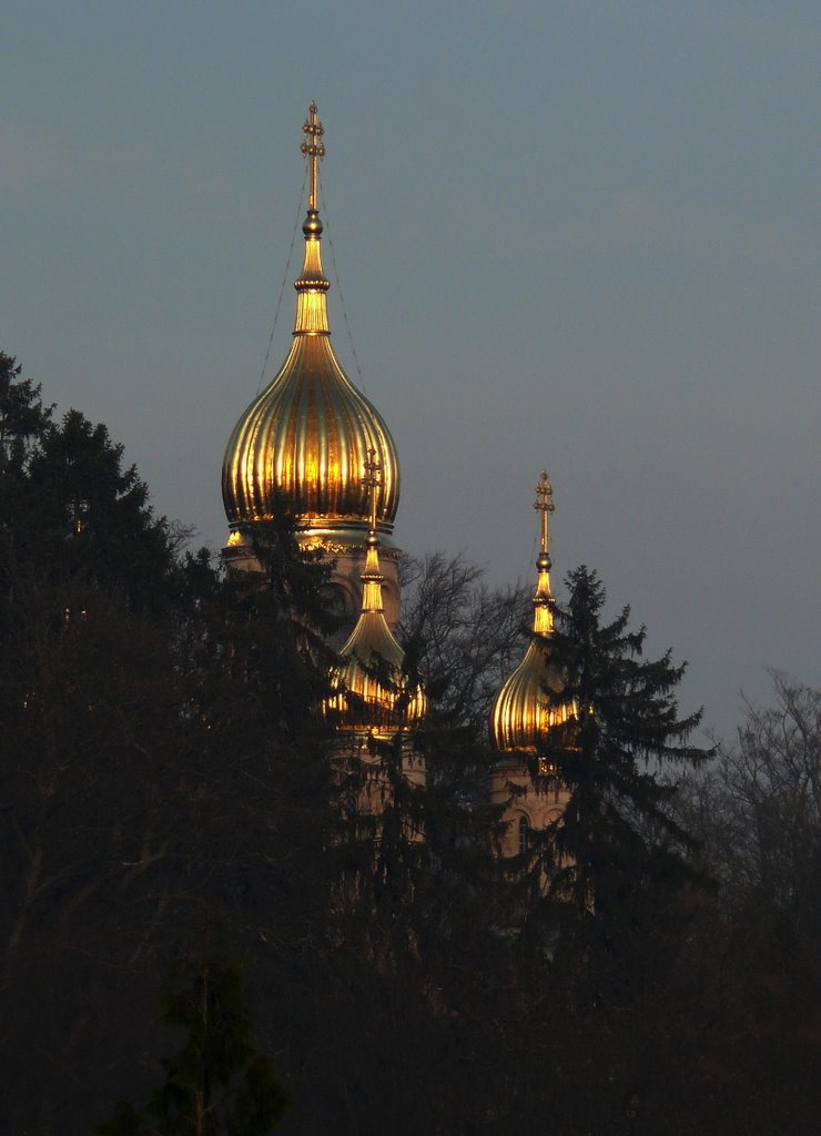 Wiesbaden Blick zum Neroberg