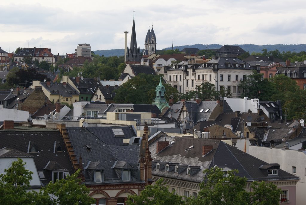 Über den Dächern von Wiesbaden (vom Karstadt Parkhaus aus)