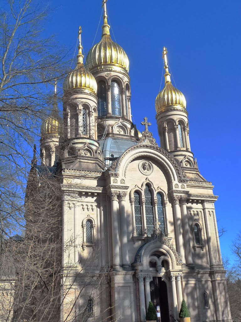 Russian-orthodox church above Wiesbaden