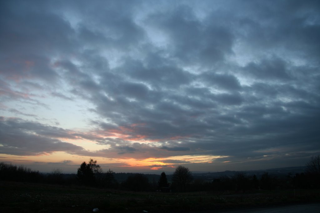 Sonnenuntergang im Winter !