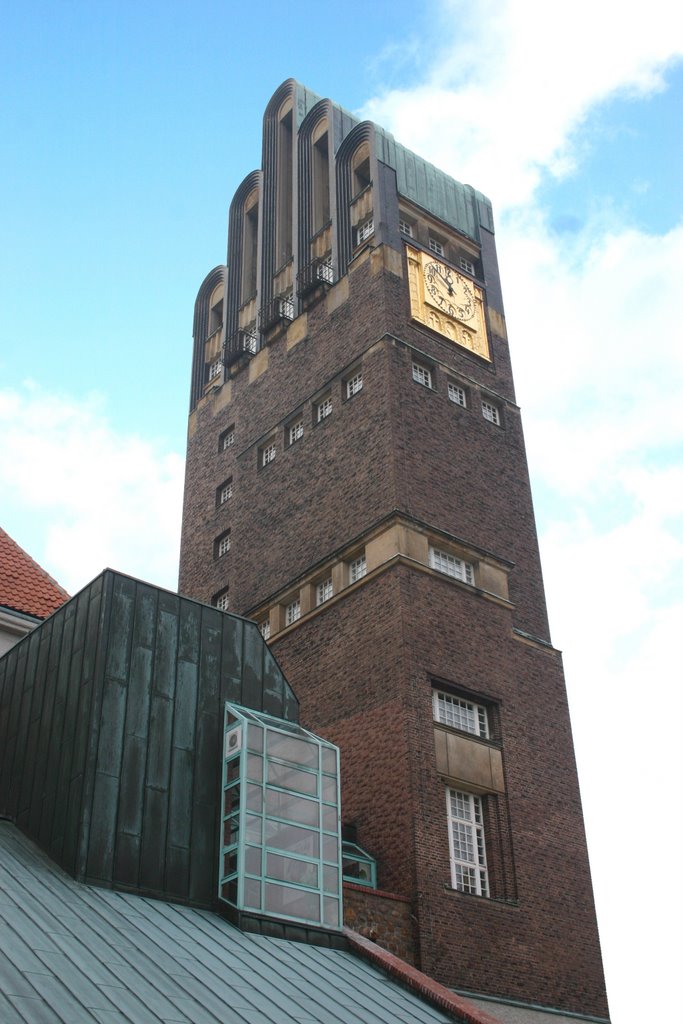 Hochzeitsturm, Mathildenhöhe, Darmstadt, Hessen, Deutschland