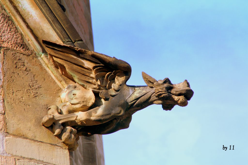 Darmstadt "Ev. Johanniskirche "-Er passt auf-