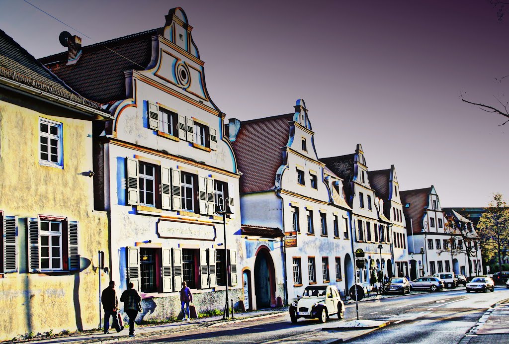 Zeitreise .Darmstadt-Alexanderstraße im Jahr 2012.
