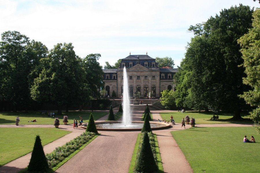 Orangerie mit Fontäne in Fulda