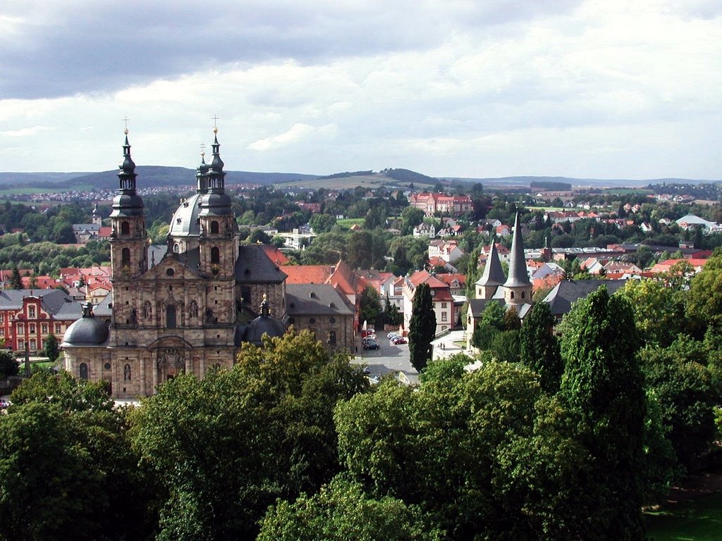 Ka/ Fulda Blick vom Schloßturm