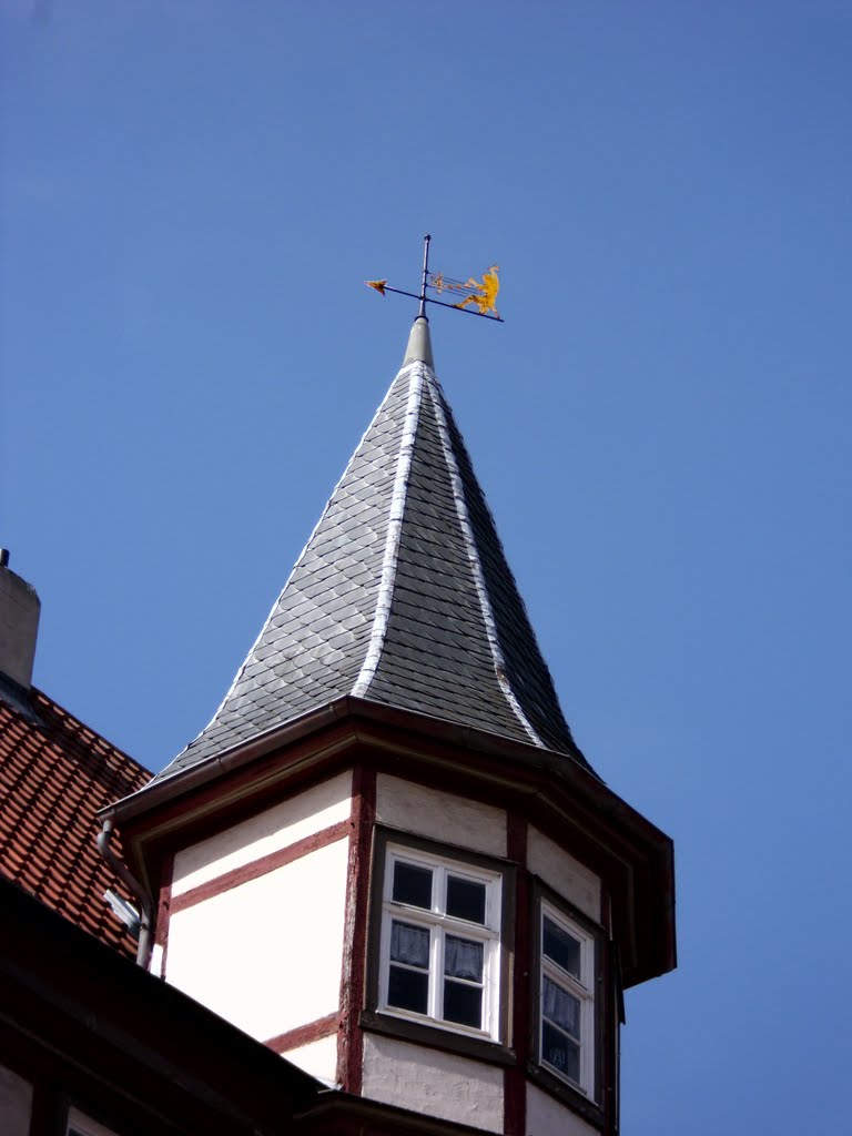 Fulda, Wetterfahne in der Altstadt