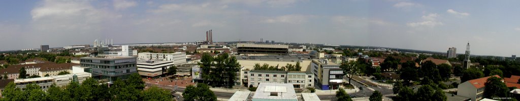 Blick vom Rathaus 180° Panorama