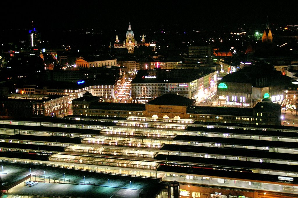 City vom Brederohochhaus, Hannover