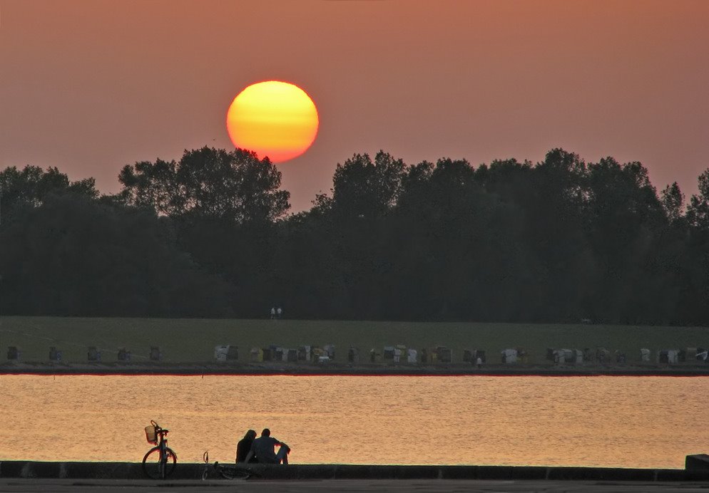 Sonnenuntergang in Cuxhaven
