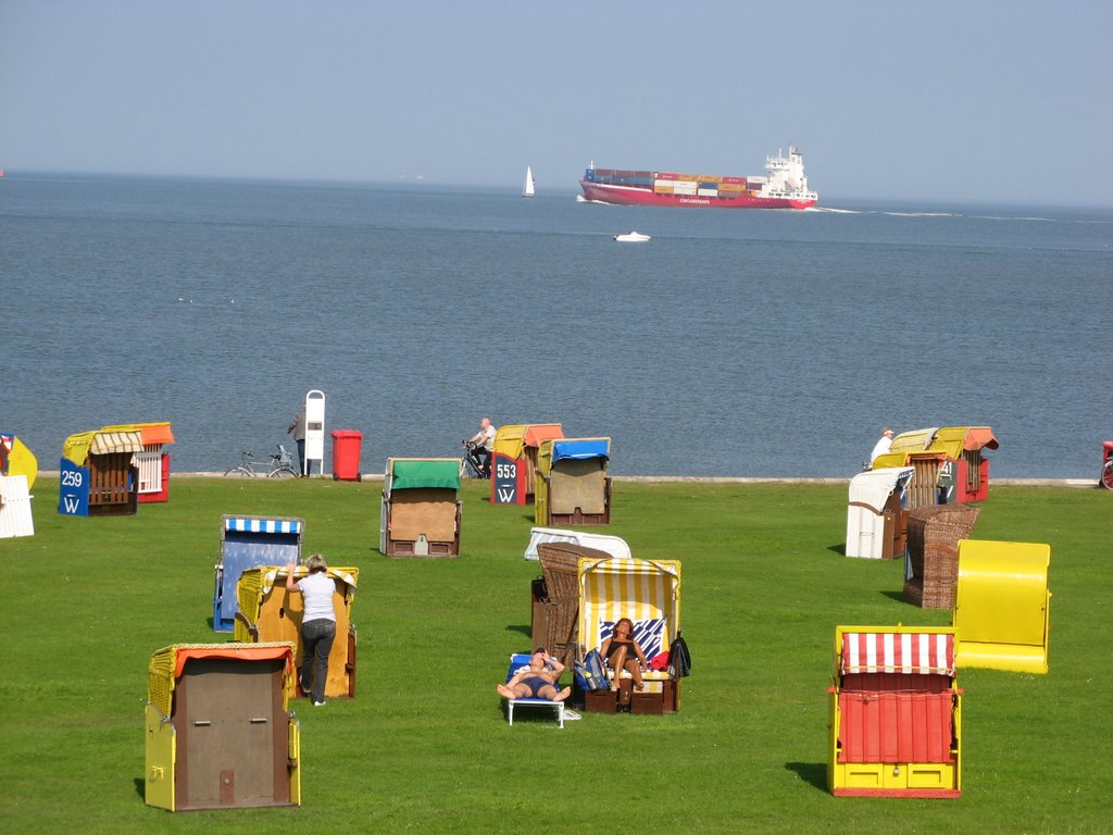 Strandleben an der Elbmündung