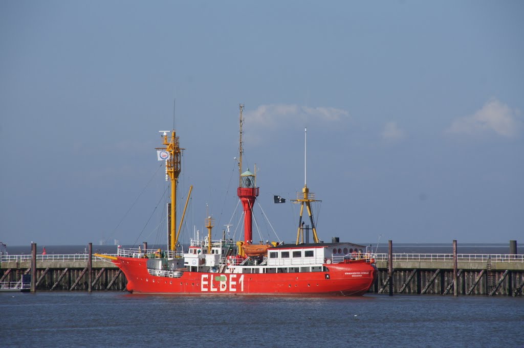 Feuerschiff Elbe 1 im Hafen von Cuxhaven