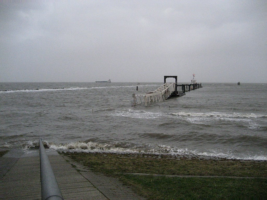 Cuxhaven-Grimmershörn, Sturmflut 01-03-08
