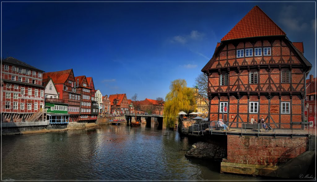 Lüneburg Am Stint, Wasserviertel an der Ilmenau
