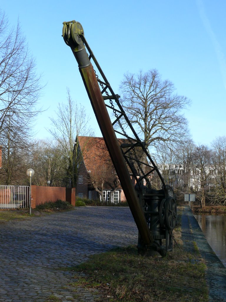 Lüneburg - Alter Lastkran an der Ilmenau -
