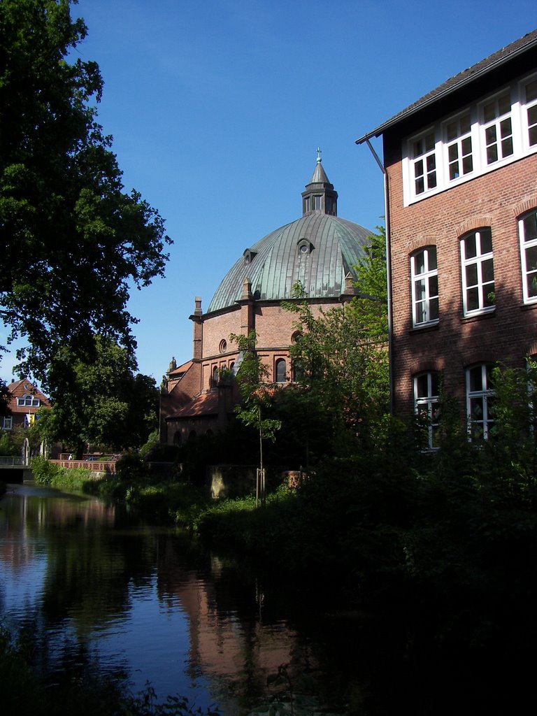 Vechte, Höhe Augustinus Kirche und Burgschule
