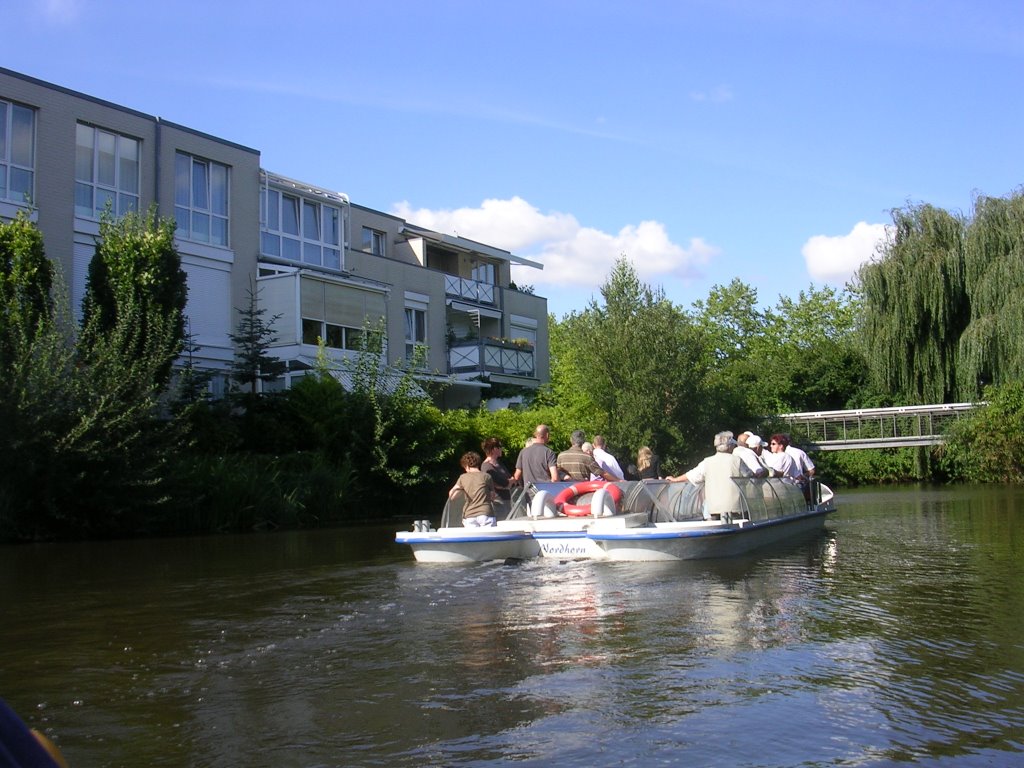 Nordhorn - Fahrt mit dem Vechtestromer durch die Innenstadt