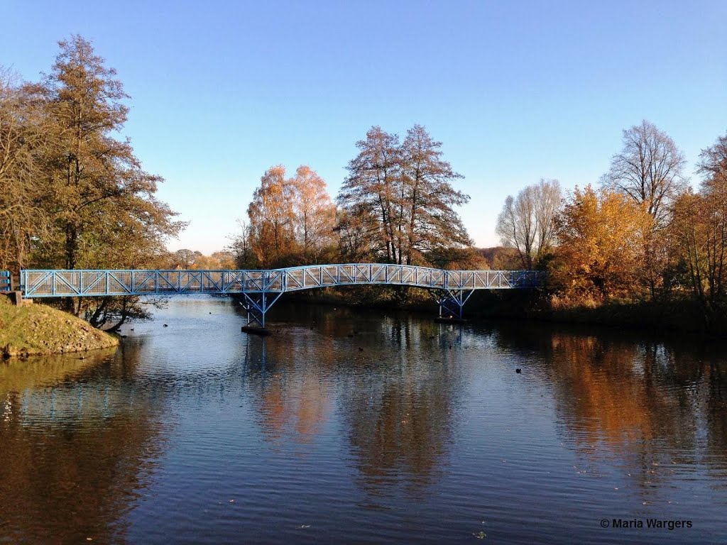Nordhorn - Vechtebrücke und angrenzend der Vechtesee