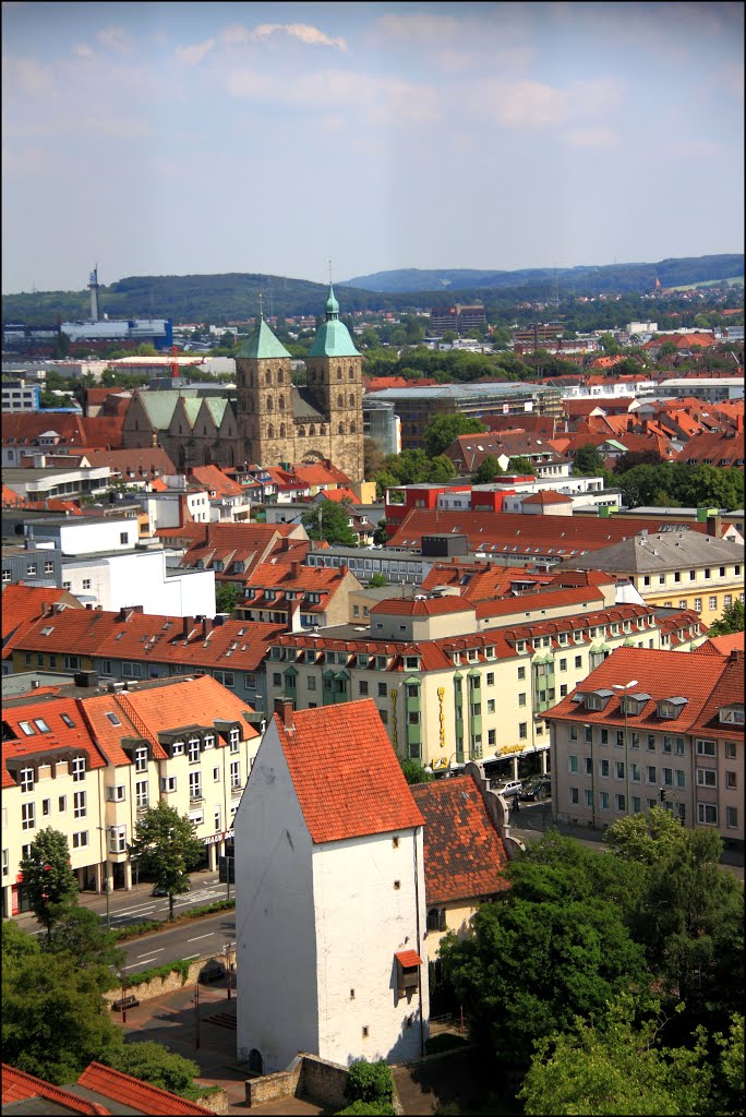 Osnabrück: St Johannkirche gesehen ab der Turm der St. Katharinenkirche