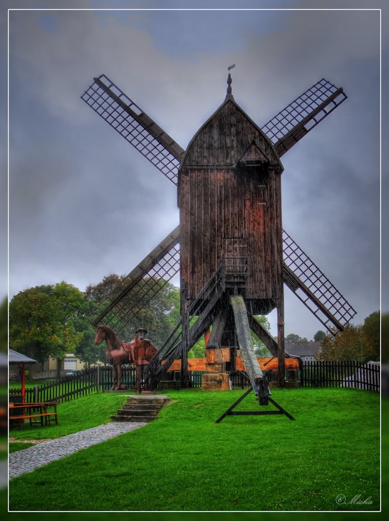 Osterlinder Bockwindmühle (built 1566) am Schloss Salder, Salzgitter