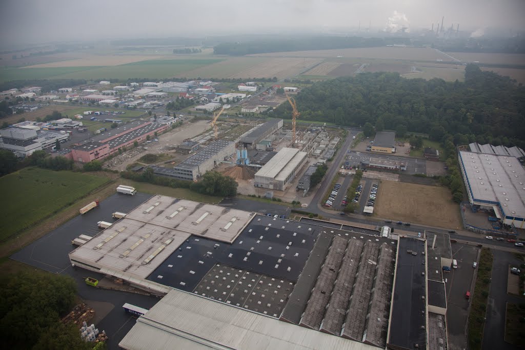 Luftaufnahme | Industriegebiet Salzgitter Engelnstedt | Lichtner-Dyckerhoff Beton Niedersachsen GmbH & Co. KG - Werk Salzgitter