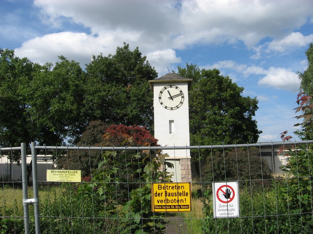 Clock in old Rose Barracks in Bad Kreuznach