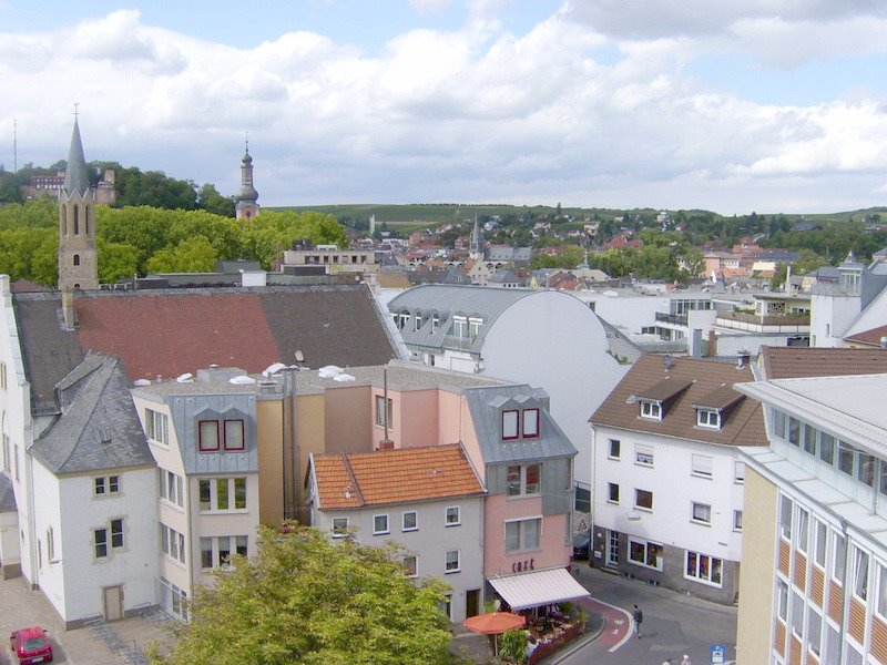 T - Blick vom Parkdeck über KH nach Nord- West