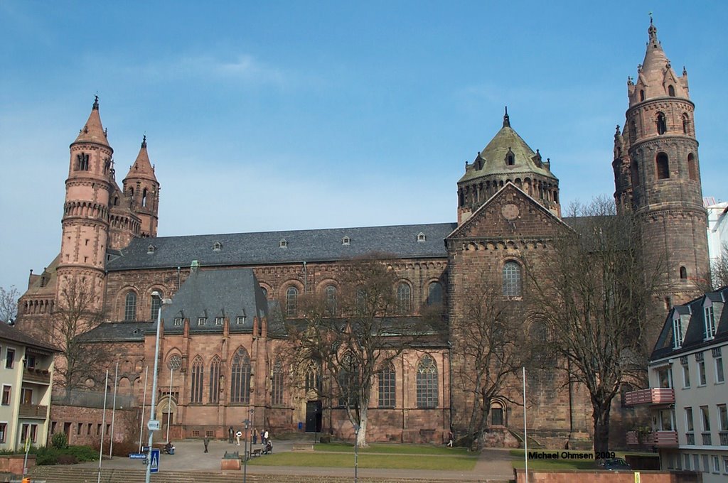 Dom St. Peter zu Worms von der Jugendherberge