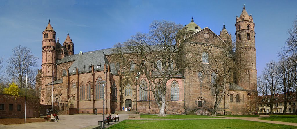 Panoramaansicht des Wormser Doms 20110325