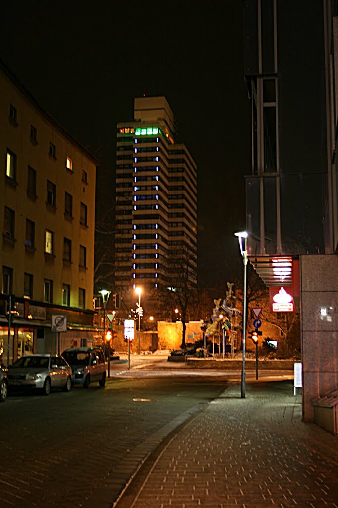 Kaiserslauterer Rathaus bei Nacht 20101201