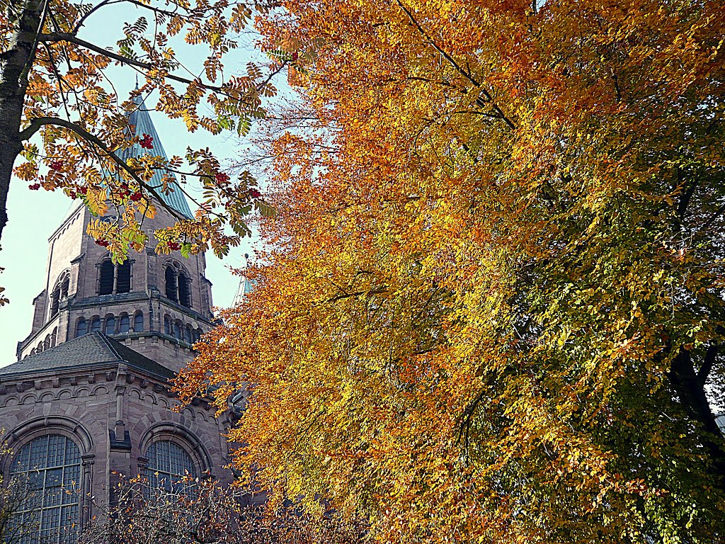 Apostelkirche im Herbst